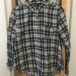 - Plaid Black/White shirt-